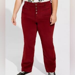 Torrid 20S Red Corduroy Pants